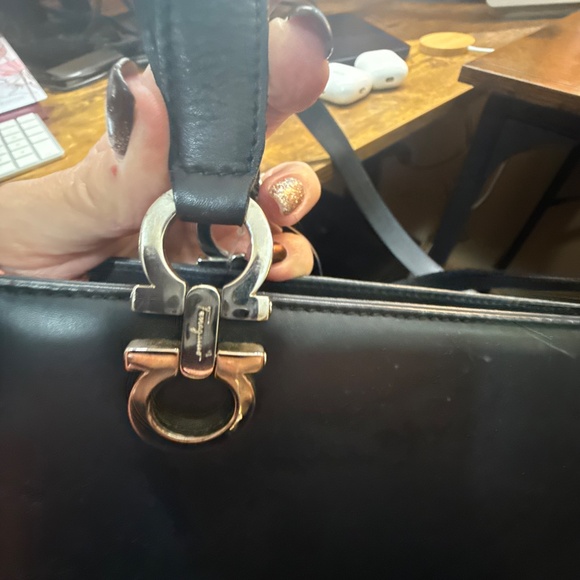 Salvatore Feragamo Black Tote w\COA - Picture 8 of 13